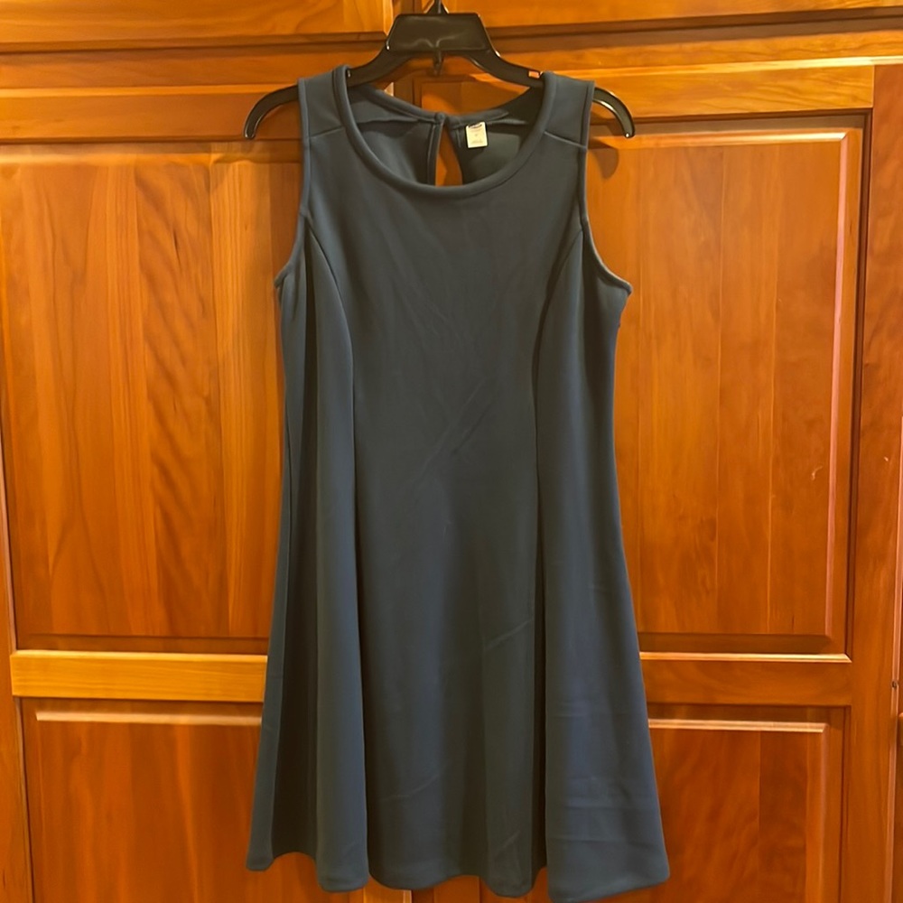 Blue women’s sleeveless dress